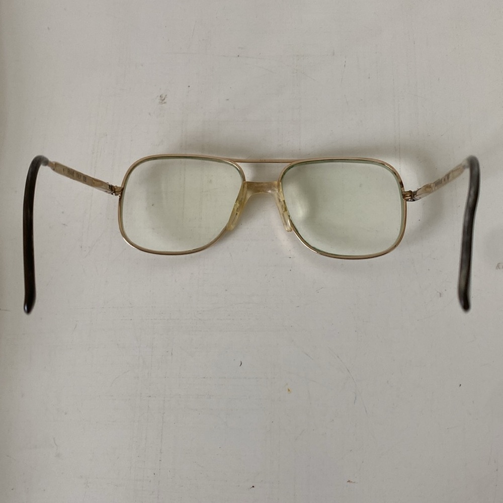 Vintage Sferoflex Aviator Oversize Men’s Goldtone Eyeglasses - Made in Italy. - Picture 7 of 16